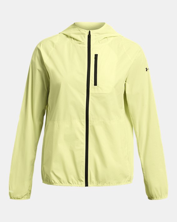Women's UA Launch Lightweight Jacket in Yellow image number 4